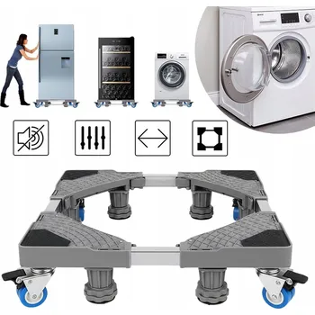 PODSTAVEC POD PRAČKU, 42-66 CM NASTAVITELNÝ RÁM PRO PRAČKY, LEDNIČKY A SUŠIČKY