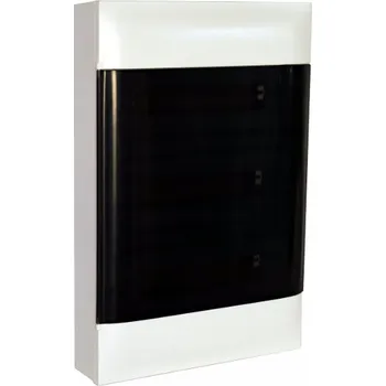 Rozvaděč Modulární rozvodnice nástěnná 3x18 N+PE IP40 IK07 s kouřovou klapkou Practibo