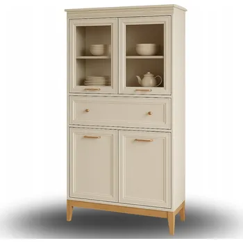 Knihovna Kasirová vitrína 151 x 92 x 41 cm Heydoo