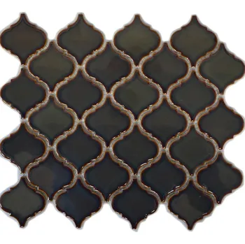 Keramická mozaika WzorcowniaStudio 29,3 x 24,5 cm, odstíny hnědé a béžové