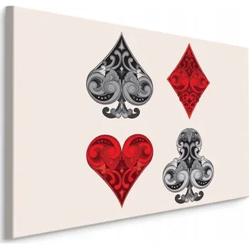 Obraz Obraz Canvas Káro, Srdce, Piky - Kartové Symboly 30x20