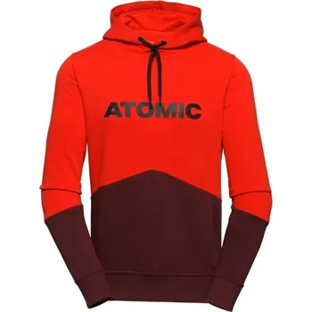 Pánská mikina Mikina unisex ATOMIC RS HOODIE červená/kaštanově hnědá Velikost: M
