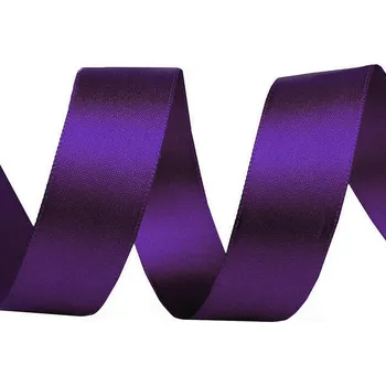 Galanterie Atlasová stuha oboulící svazky po 5 m šíře 24 mm, barva 515 fialová purpura