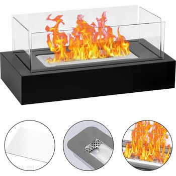 Obraz BIOKRB 35X18 CM ČERNÝ PŘENOSNÝ S OCHRANOU PROTI VĚTRU PRO ZAHRADU