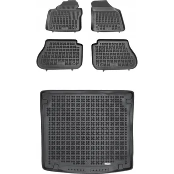 autokoberec Gumová sada autokoberců a rohož do kufru Volkswagen Caddy III 2004-2015 5místný, bez