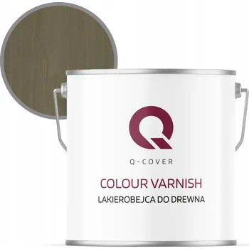 barva a nátěr na dřevo Lazurovací lak Q-COVER 5 l béžová, šedá polomatná