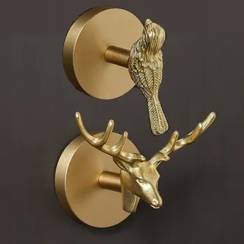 Věšák Luxusní HÁČEK VĚŠÁK na RUČNÍKY zlatý 2ks