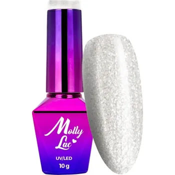 Přípravek na nehty Hybridní lak MOLLYLAC 10g Fantasyland Glitter Weekend Vibes Č.314