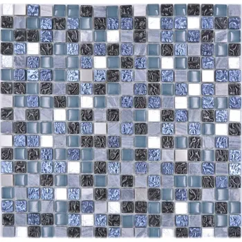 Obklad Mozaika WzorcowniaStudio 30 x 30 cm, odstíny šedé a stříbrné