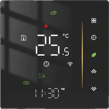 Termostat pro podlahové topení 16A černý Wi-Fi Moes BHT-006-GBLW Tuya