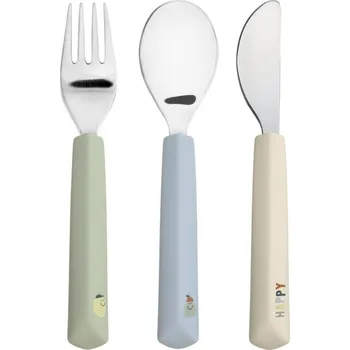 Dětské zboží LÄSSIG Cutlery with Silicone Handle 3pcs Happy Fruits lemon (Německá značka LÄSSIG je lídrem v prodeji doplňků pro maminky a děti v západní Evropě. Jejich výrobky se vyznačují velmi vysokou úrovní zpracování a také praktičností, díky které si výrobky této
