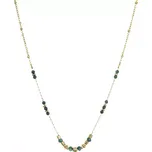 Náhrdelník ocelový s africkým malachitem 42031.3