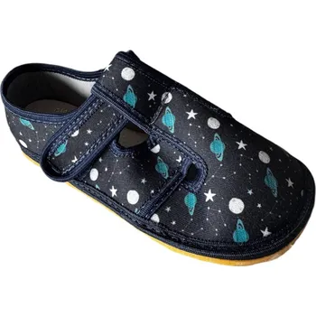 Chlapecké bačkory Bačkůrky KTR Raweks, modrá, vesmír Velikost: 25