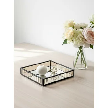 Sinsay - Dekorační zrcadlový podnos s kovovým rámem - černá - 600HD-99X - 600HD-99X-ONE