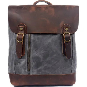 TopMode Voděodolný plátěný retro batoh 436814