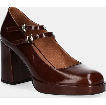 Dámské lodičky Kožené lodičky Jonak VERITE 3200422 hnědá 88X, EUR 38