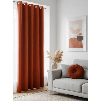 Závěs Sinsay - Zatemňovací závěs s kroužky - oranžová - 705GL-22X - 705GL-22X-ONE