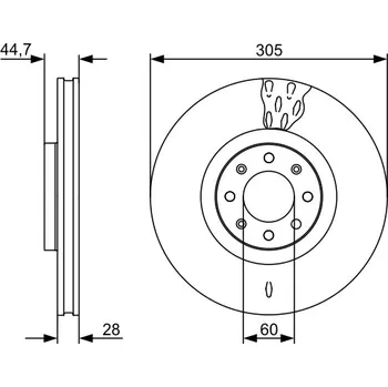 Brzdový kotouč Brzdový kotouč BOSCH 0 986 479 531