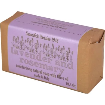 Mýdlo Saponificio Varesino Levandule a rozmarýn 100% přírodní mýdlo 300 g