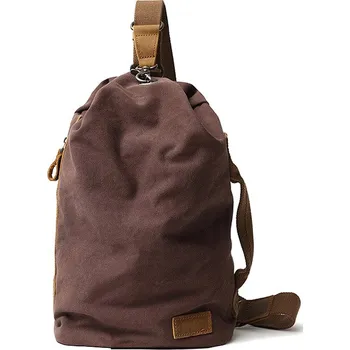 TopMode Vintage plátěný batoh na jedno rameno 474546