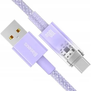 Datový kabel Kabel Baseus USB - USB typ C 2 m fialový