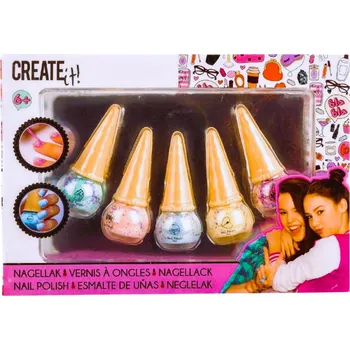 Přípravek na nehty SADA 5 KS LAK NA NEHTY CREATE IT, uni