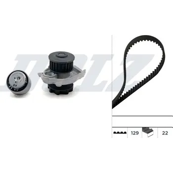 Rozvod motoru Vodní pumpa + sada ozubeného řemene DOLZ KD060