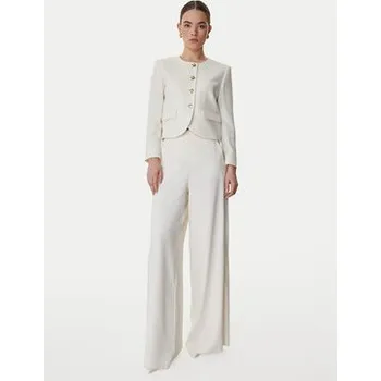 Dámské kalhoty Marella Palazzo kalhoty Campo 2613131043 Écru Wide Leg 40