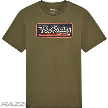 Pánské oblečení Pánské tričko FOX Equipped SS Prem Tee Olive Green L