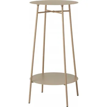 Konferenční stolek Stolek Home Styling Collection kulatý 35 x 35 x 60 cm, béžové odstíny