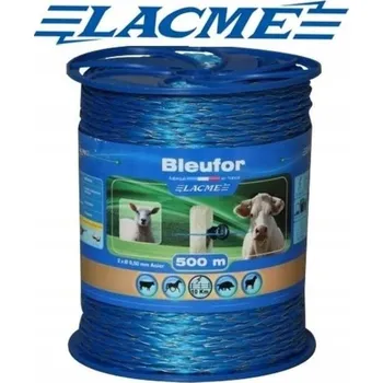 Ohradník Pletenka pro elektrické ohradníky Lacme modrá 500 m, 2 vodiče, 95 kg