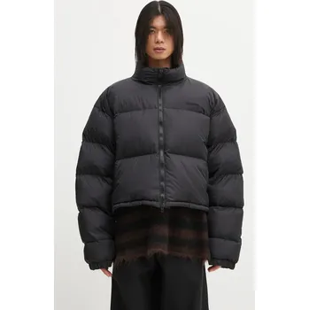 Péřová bunda VETEMENTS Double Logo Boxy Puffer, L, černá, 99X