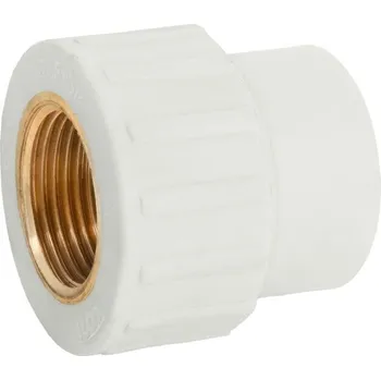 Vodovodní potrubí SPOJKA NÁTRUBEK PŘÍPOJKA PP-R ZÁVIT VNITŘNÍ ZÁVIT 50x6/4 POLYPROPYLEN SVAŘOVANÁ PRAWTECH