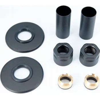 rozdělovač topení Maskovací krytka pro jednu trubku Luxrad pro měděné trubky Cu, černá, pro instalace ústředního topení (c.o.)