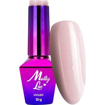 Lak na nehty Hybridní lak na nehty MOLLYLAC 10g Macarons Pink Sugar Růžový Č. 473