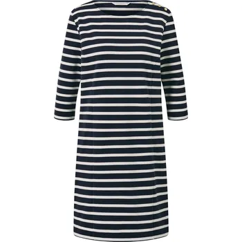 Dámské šaty 675028 - Tchibo - Proužkované šaty z teplákoviny - pro ženy - vel. XL 48/50 - barva: modrá/s proužky