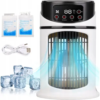 Bezpečnostní kamera MINI PŘENOSNÁ KLIMATIZACE CHLADÍCÍ VENTILÁTOR 6 RYCHLOSTÍ