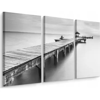 Obraz Třídílný obraz Krajina MOLO Moře Přístav 60x40