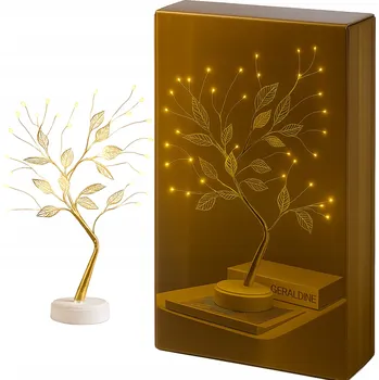 Lampička Stolní lampička žlutá LED napájená bateriemi/ze sítě 50 cm moderní