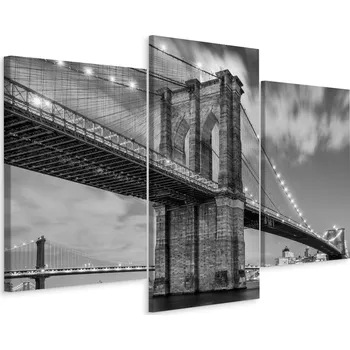 Obraz Obraz Triptych Brooklynský most New York 3D 120x80 cm