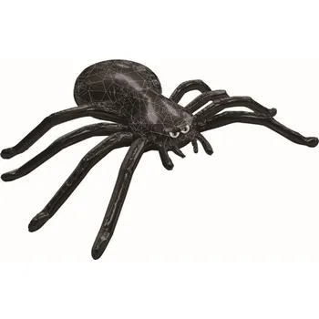 Party dekorace Fóliový balonek pavouk černý stojící 196 × 156 × 46 cm