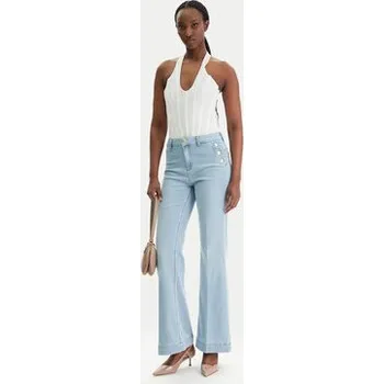 Dámské oblečení Liu Jo Jeansy UA6162 D0275 Modrá Flared Leg 33