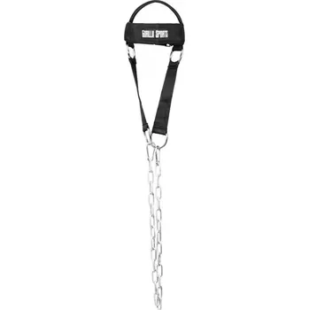 Příslušenství pro fitness Gorilla Sports Nylonový nákrčník, černý