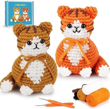 Příze Fortuning's JDS - Sada na háčkování JDS od Fortuningu pro začátečníky: Sada na háčkování koček a zvířátek s video