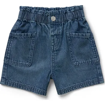 Chlapecké kraťasy 698178 - Tchibo - Dětské džínové šortky - pro dívky - vel. 86/92 - barva: modrá