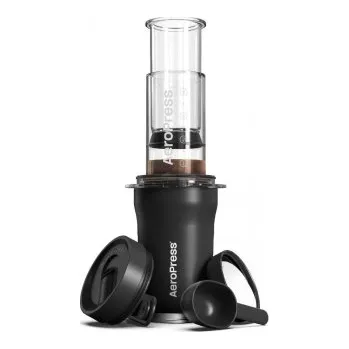 Příprava kávy AeroPress Go Plus Travel System - cestovní kávovar - černý - ZÁNOVNÍ
