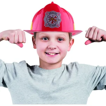 Karnevalový doplněk Dětská helma přilba hasič