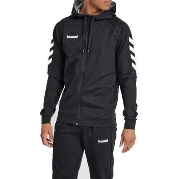 Pánská mikina Mikina s kapucí Hummel GO COTTON ZIP HOODIE 204230-2001 Velikost S