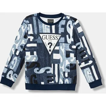 Chlapecká mikina Dětská bavlněná mikina Guess N5BQ05.KAD74.9BYA modrá 95X, vel. 88-96