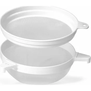 Cedník a síto Cedník plastový dvojitý vypouklý malý 24 cm